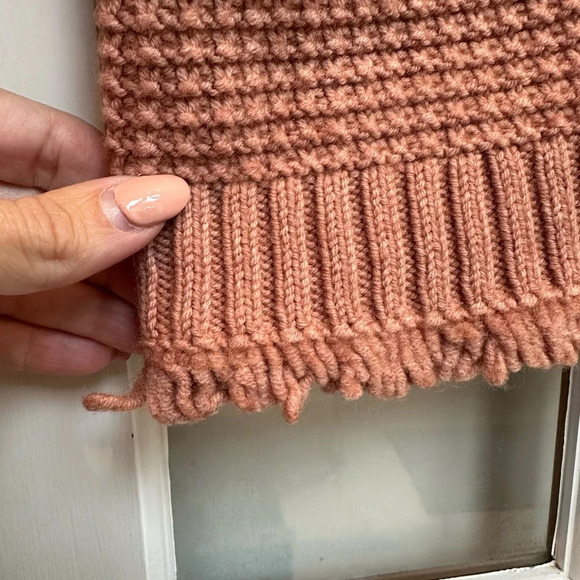 Madewell Blush Mauve Patchwork Stitchmix Pullover Sweater Merino Wool Size XXS - Picture 9 of 16